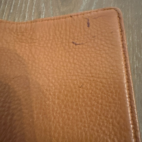 Vintage Michael Kors MK Tan Full Size‎ Soft Leather Wallet w/ Checkbook Holder - Picture 6 of 12